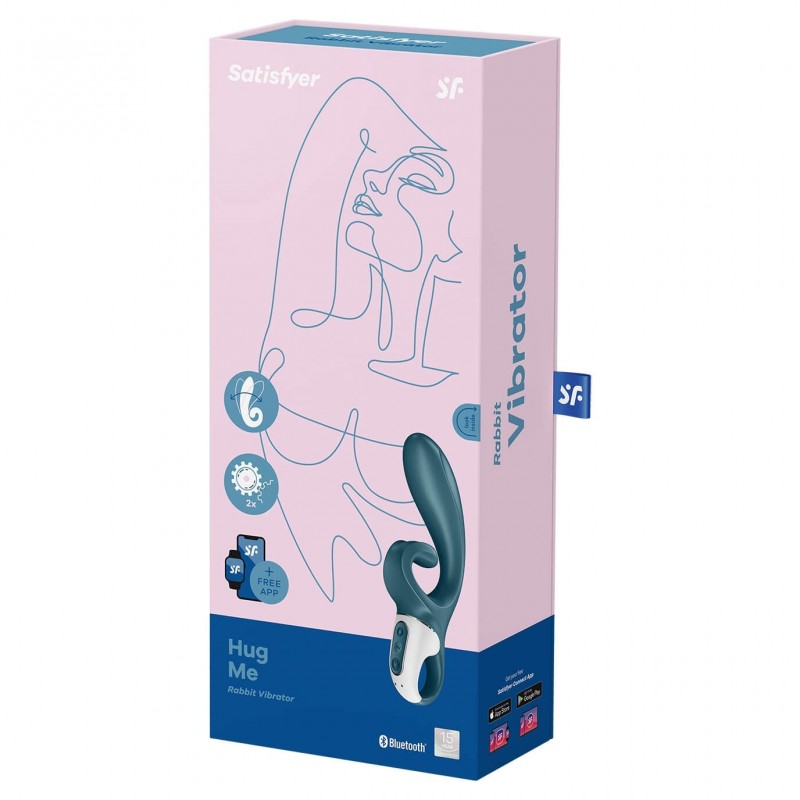 Satisfyer Hug Me – App-vezérelt csiklókaros vibrátor (kék) 59824 termék bemutató kép