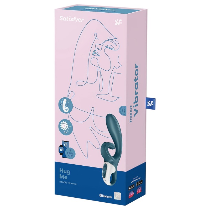 Satisfyer Hug Me – App-vezérelt csiklókaros vibrátor (kék) 113869 termék bemutató kép