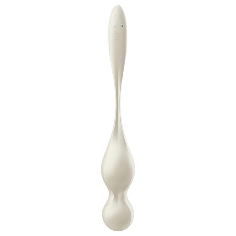 Satisfyer Love Birds 1 – App-vezérelt vibrációs gésagolyó (fehér) 137754 termék bemutató kép