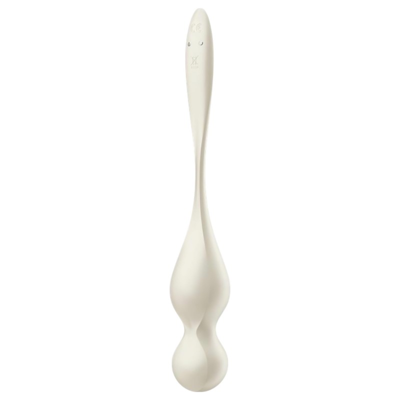 Satisfyer Love Birds 1 – App-vezérelt vibrációs gésagolyó (fehér) 137755 termék bemutató kép