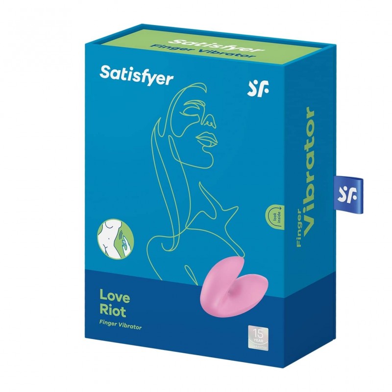 Satisfyer Love Riot - akkus, vízálló ujjvibrátor (pink) 68491 termék bemutató kép