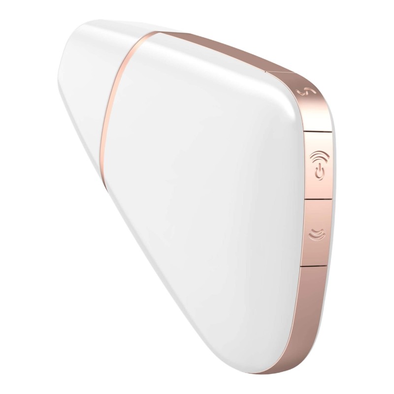 Satisfyer Love Triangle - okos léghullámos csiklóizgató (fehér) 84204 termék bemutató kép