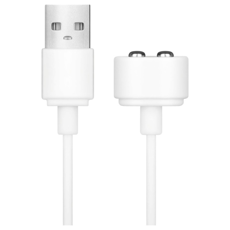 Satisfyer - mágneses USB töltőkábel - 2 db (fehér) 134319 termék bemutató kép