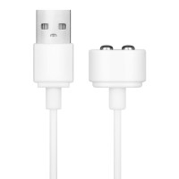 Satisfyer - mágneses USB-töltőkábel (fehér) 44232 termék bemutató kép