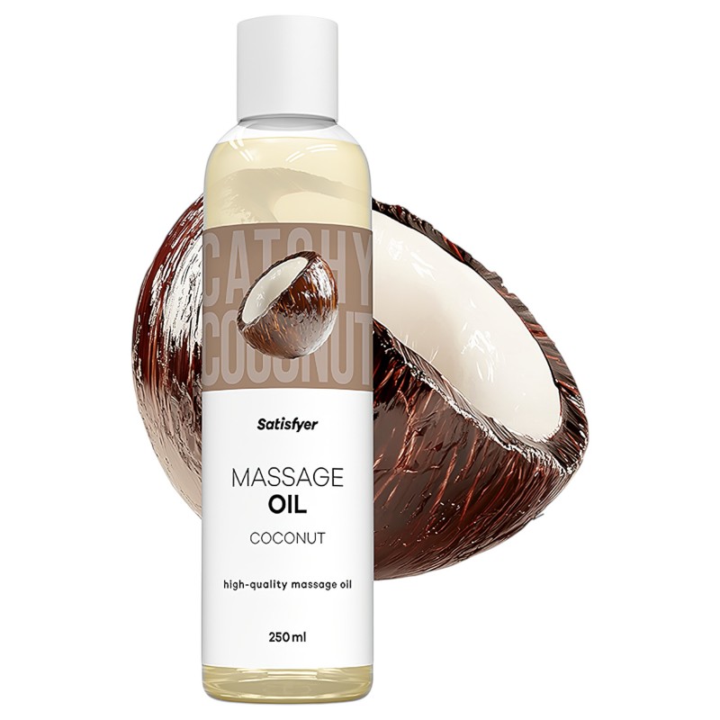 Satisfyer - masszázsolaj - kókusz (250 ml) 150235 termék bemutató kép