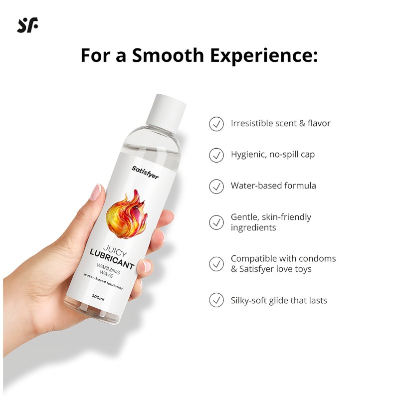 Satisfyer - melegítő hatású síkosító (300 ml) 150261 termék bemutató kép