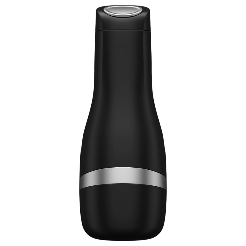 Satisfyer Men Classic - manuális szívó maszturbátor férfiaknak (ezüst) 164774 termék bemutató kép