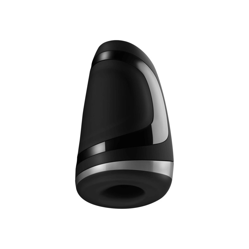 Satisfyer Men Heat Vibration - akkus, melegítős makkvibrátor (fekete) 59184 termék bemutató kép