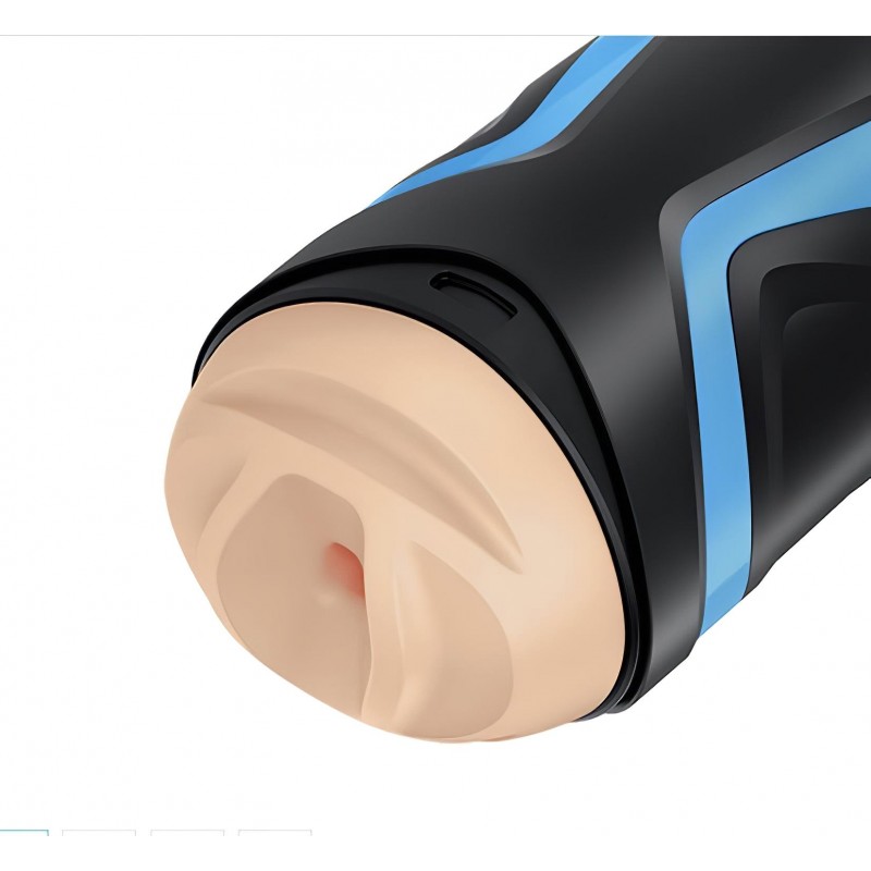 Satisfyer Men One - szívó maszturbátor férfiaknak (kék-fekete) 156303 termék bemutató kép