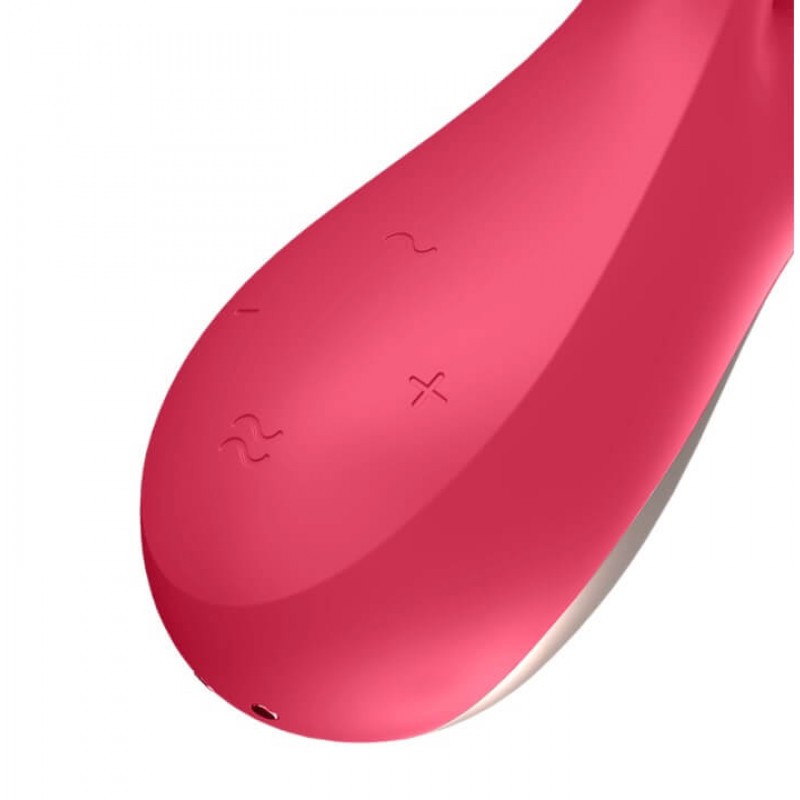 Satisfyer Mono Flex - okos vízálló vibrátor (piros) 45632 termék bemutató kép