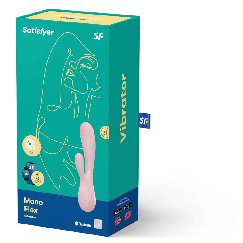 Satisfyer Mono Flex - okos vízálló vibrátor (pink) 87861 termék bemutató kép