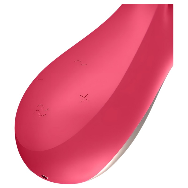 Satisfyer Mono Flex – App-vezérelt vibrátor (piros) 138258 termék bemutató kép