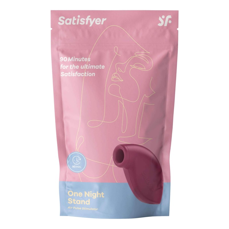 Satisfyer One Night Stand - léghullámos csiklóizgató (piros) 88189 termék bemutató kép