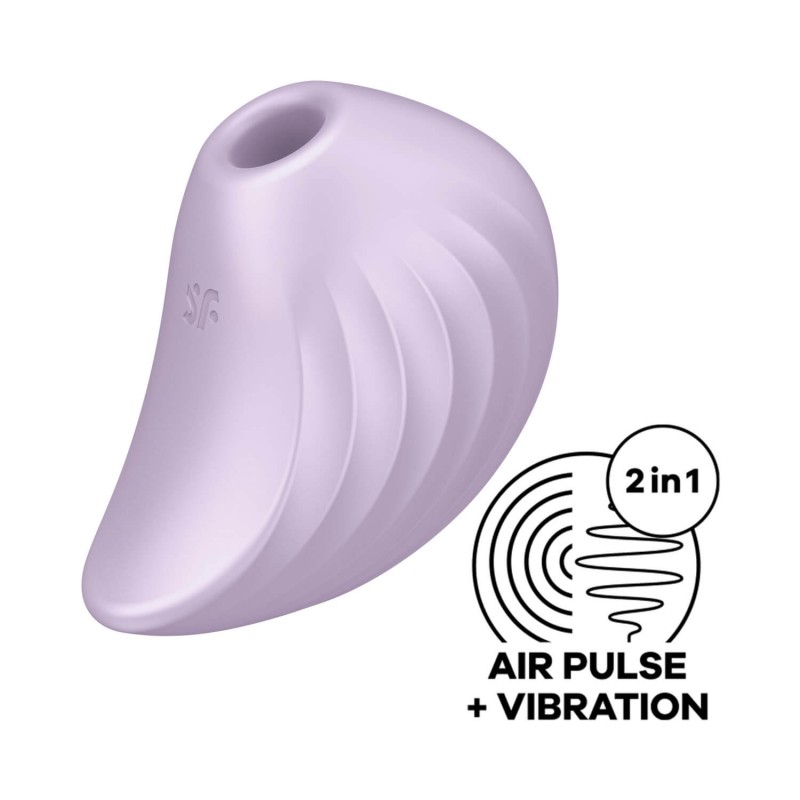 Satisfyer Pearl Diver - akkus, léghullámos csiklóvibrátor (viola) 54806 termék bemutató kép