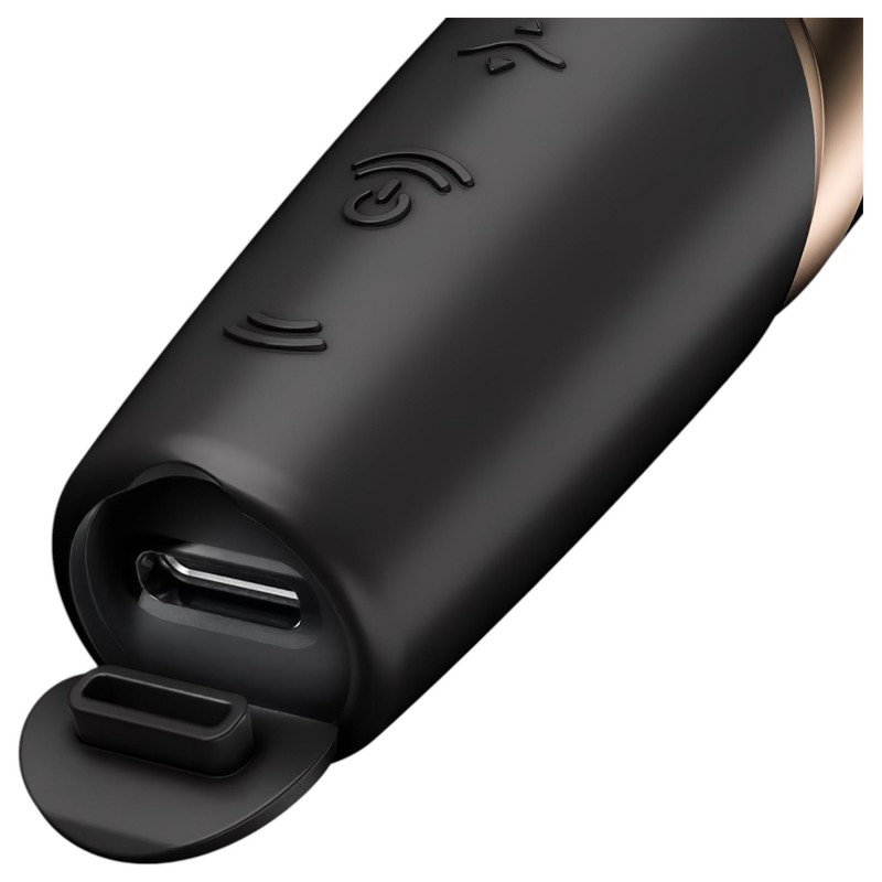 Satisfyer Perfect Kiss - rúzs vibrátor (fekete) 104405 termék bemutató kép