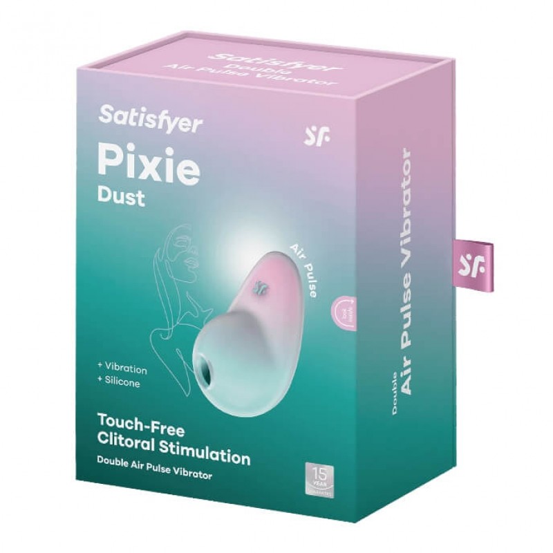 Satisfyer Pixie Dust - akkus léghullámos csiklóizgató (menta-pink) 84359 termék bemutató kép