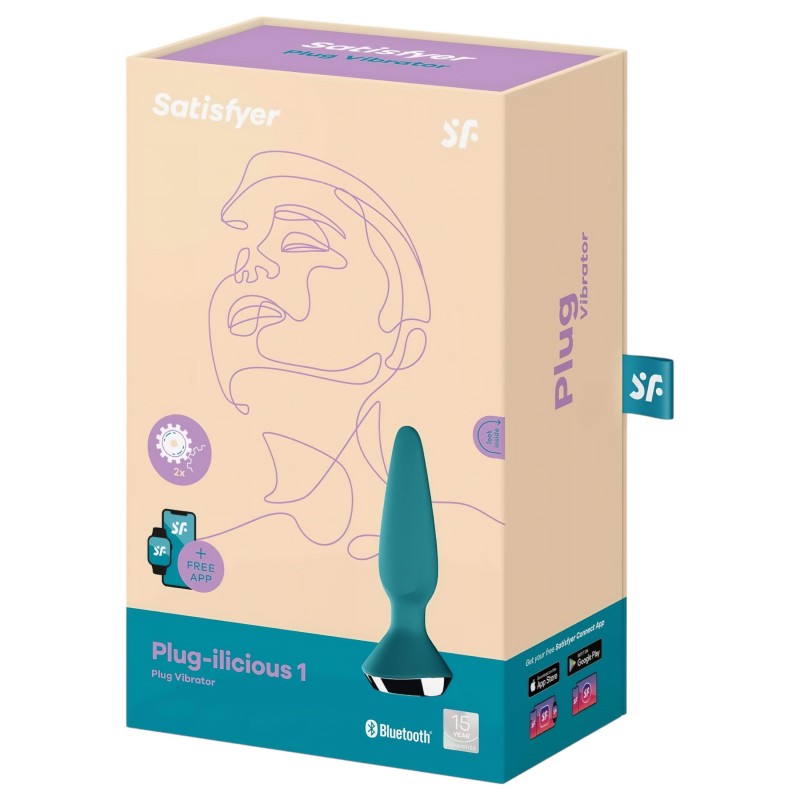 Satisfyer Plug-ilicious 1 - App-vezérelt análvibrátor (zöld) 146466 termék bemutató kép
