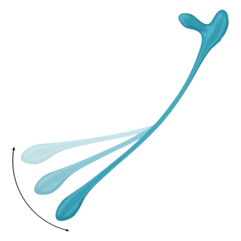 Satisfyer Plug & Play - akkus anál vibrátor és péniszgyűrű (kék) 89989 termék bemutató kép