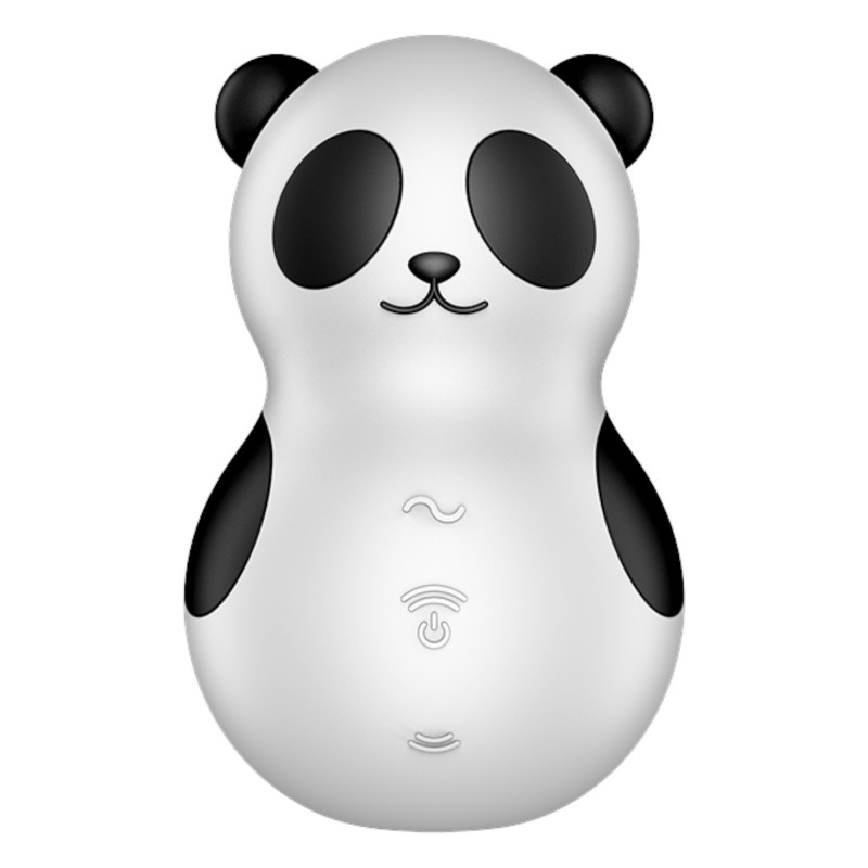 Satisfyer Pocket Panda - léghullámos csiklóizgató (fekete) 95351 termék bemutató kép