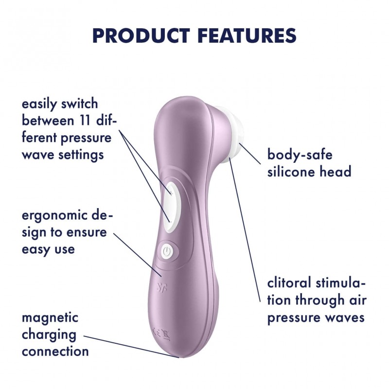 Satisfyer Pro 2 Gen2 - akkus csiklóizgató (viola) 74304 termék bemutató kép