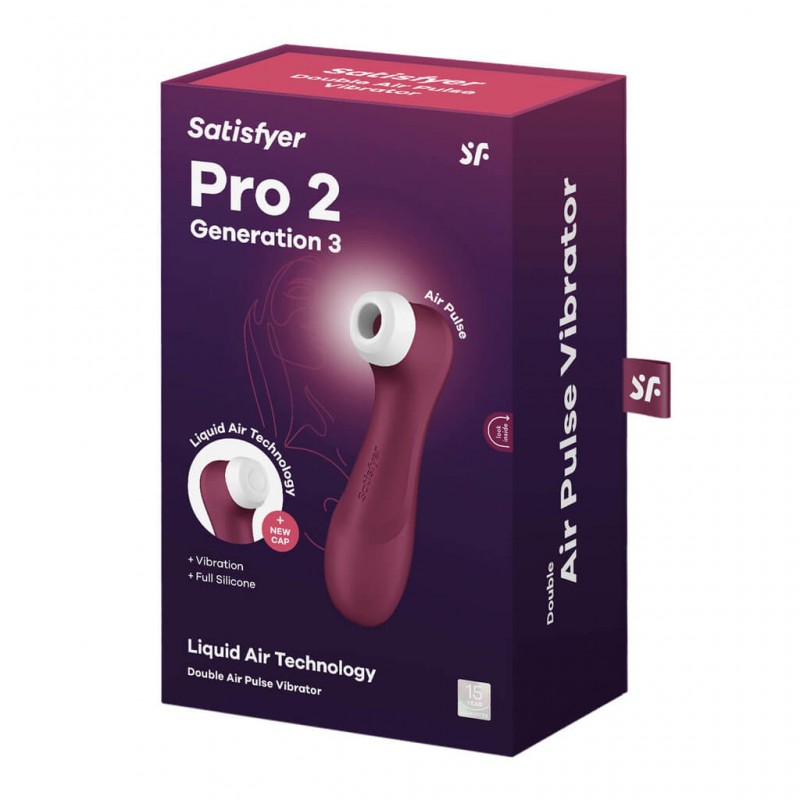Satisfyer Pro 2 Gen3 - akkus léghullámos csiklóizgató (piros) 73530 termék bemutató kép