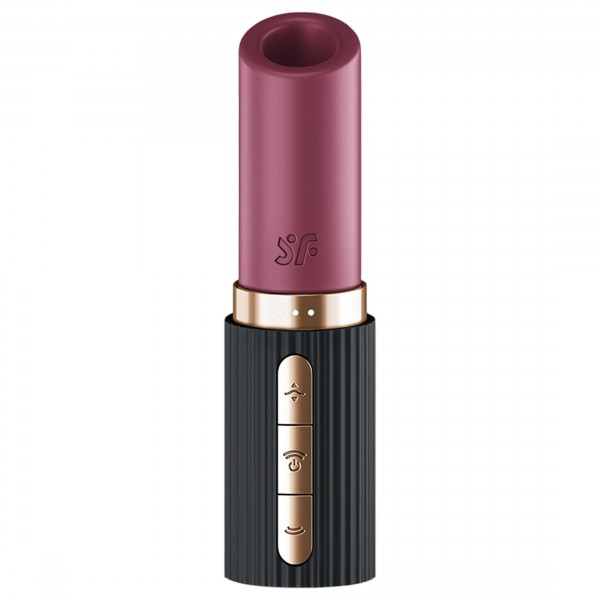 Satisfyer Pro 2 Kiss - léghullámos rúzs vibrátor (fekete)