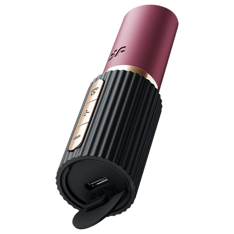 Satisfyer Pro 2 Kiss - léghullámos rúzs vibrátor (fekete) 103655 termék bemutató kép