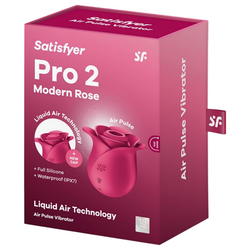 Satisfyer Pro 2 Modern Blossom - léghullámos csiklóizgató (pink) 124084 termék bemutató kép