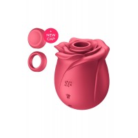 Satisfyer Pro 2 Rose Classic - akkus léghullámos csiklóizgató (piros) 83202 termék bemutató kép