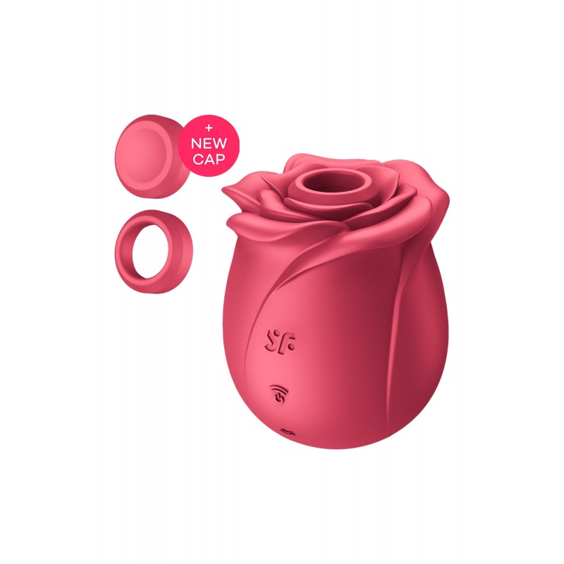 Satisfyer Pro 2 Rose Classic - akkus léghullámos csiklóizgató (piros) 83202 termék bemutató kép