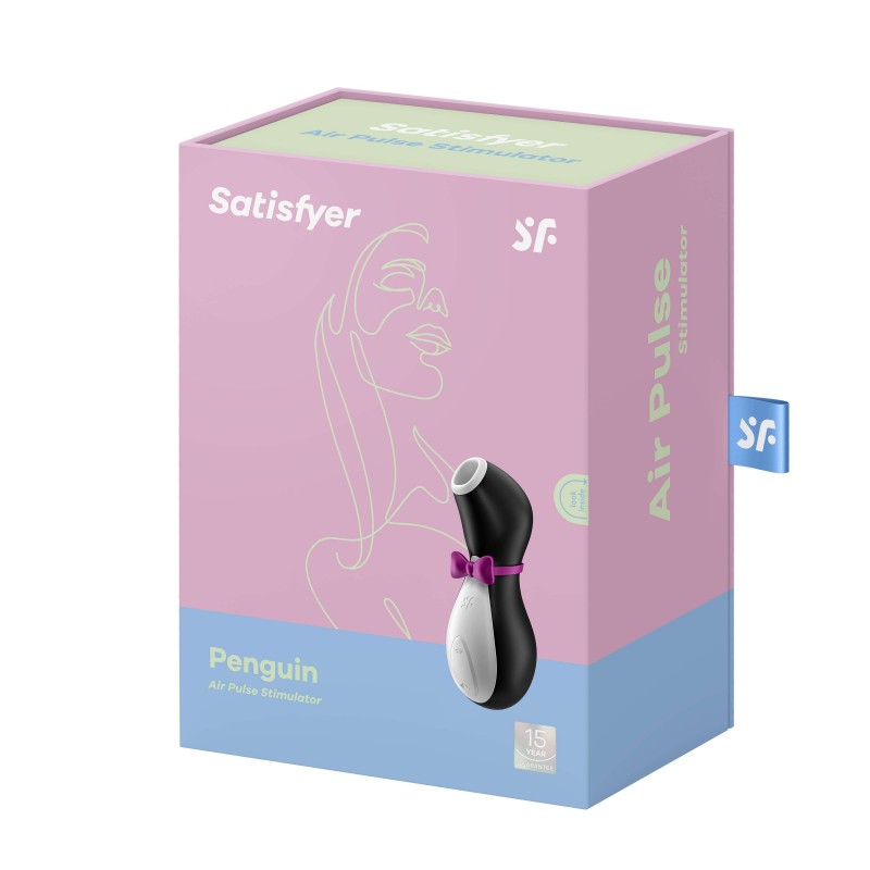 Satisfyer Pro Penguin Next - akkus, vízálló csiklóizgató (fekete-fehér) 45720 termék bemutató kép
