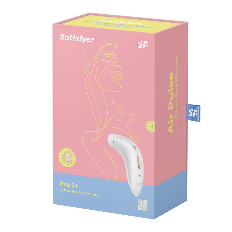 Satisfyer Pro Plus - akkus, vibráló csiklóizgató (fehér) 44542 termék bemutató kép