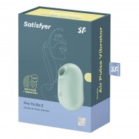 Satisfyer Pro To Go 2 - akkus, léghullámos csiklóizgató (menta) 81241 termék bemutató kép