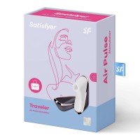Satisfyer Pro Traveler - utazó akkus csiklóizgató (fekete-fehér) 44510 termék bemutató kép