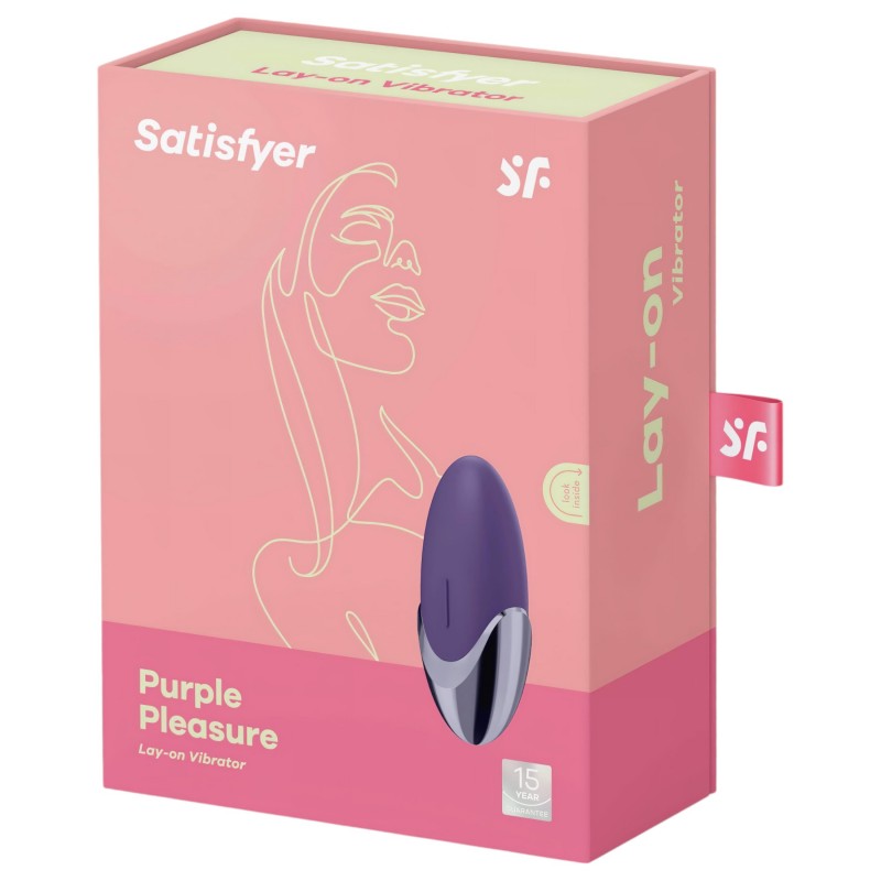 Satisfyer Purple Pleasure - akkus csikló vibrátor (lila) 117318 termék bemutató kép