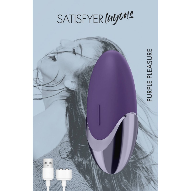 Satisfyer Purple Pleasure - akkus csikló vibrátor (lila) 29578 termék bemutató kép
