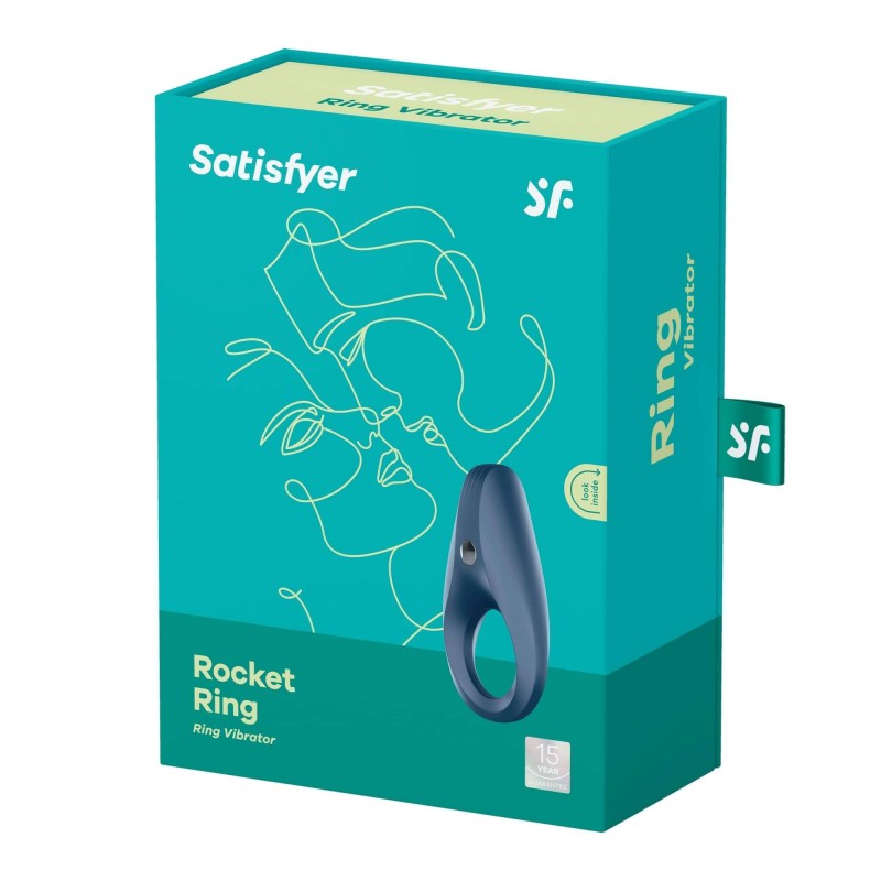 Satisfyer Rocket Ring - vízálló, vibrációs péniszgyűrű (kék) 88212 termék bemutató kép