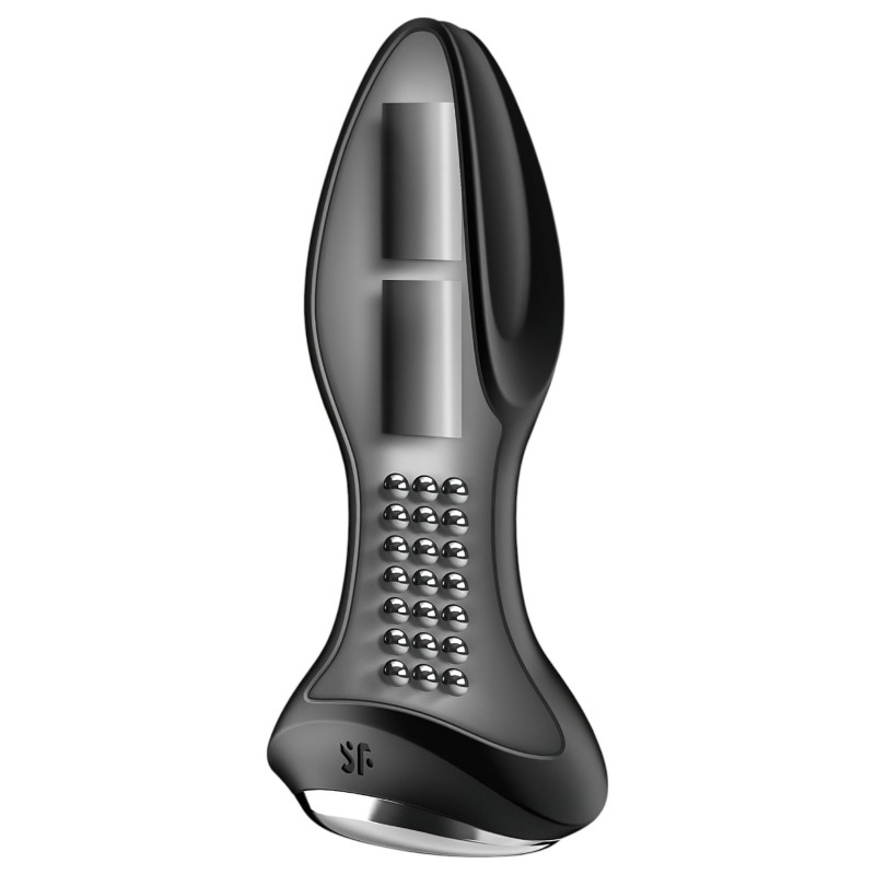 Satisfyer Rotator Plug 2 - gyöngyös anál vibrátor (fekete) 113020 termék bemutató kép