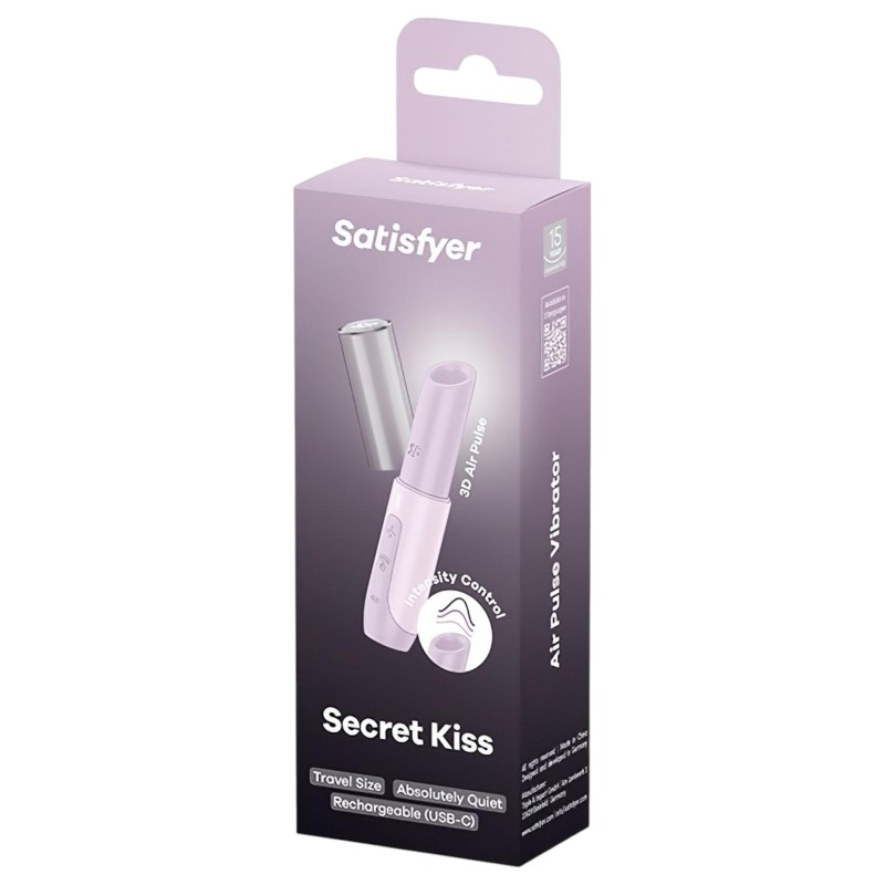 Satisfyer Secret Kiss - léghullámos csiklóizgató (pink) 108215 termék bemutató kép