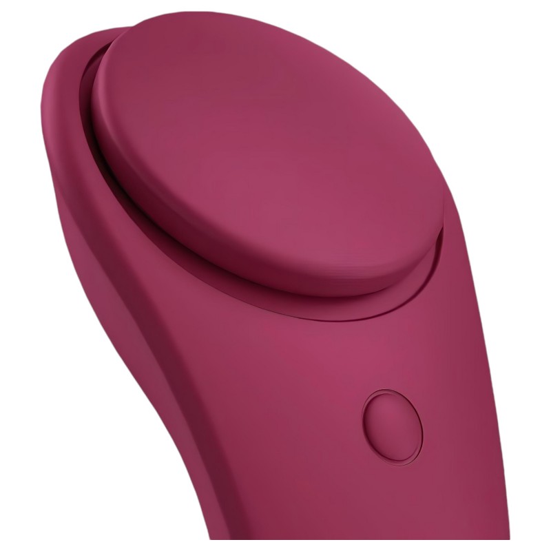 Satisfyer Sexy Secret - hordható App-vezérelt bugyi vibrátor (piros) 150647 termék bemutató kép