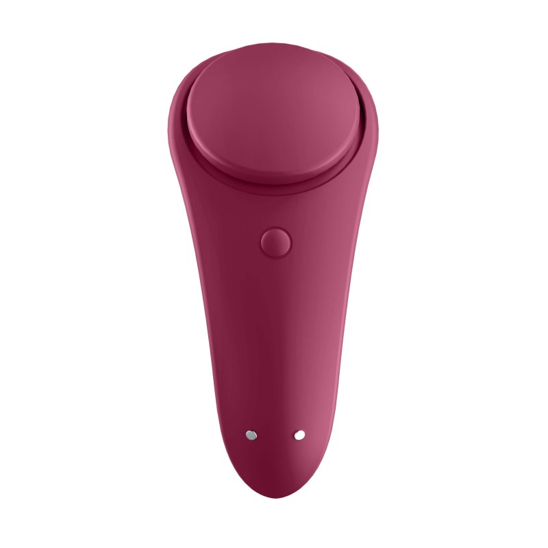 Satisfyer Sexy Secret - okos vízálló csiklóvibrátor (bordó) 45409 termék bemutató kép