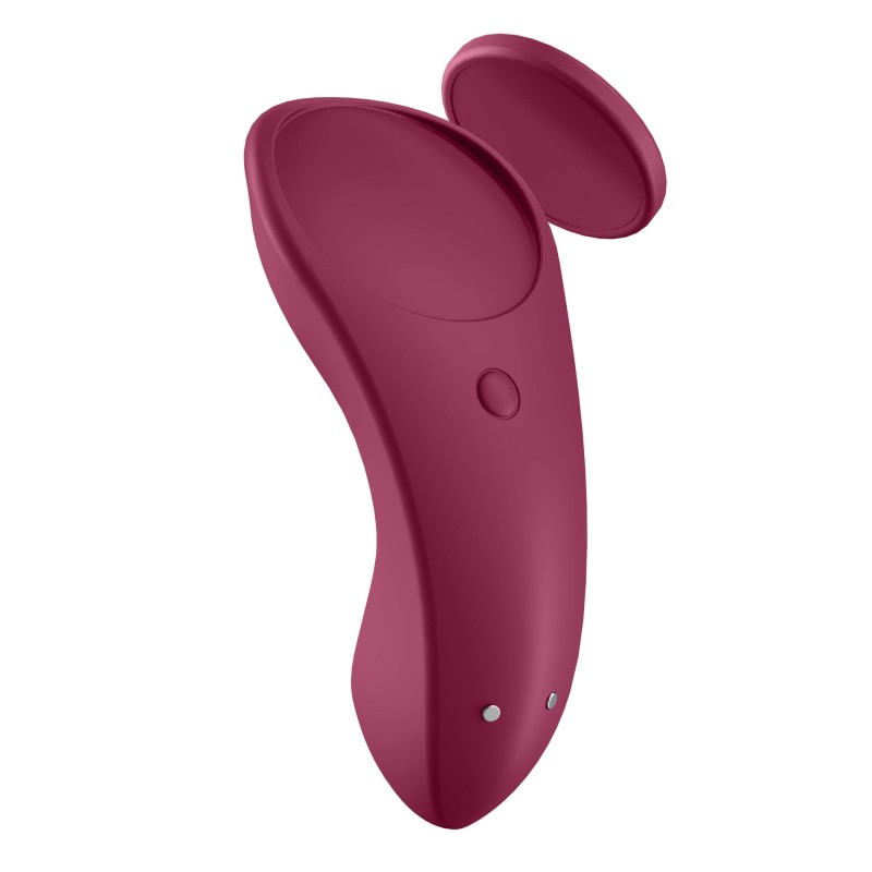 Satisfyer Sexy Secret - okos vízálló csiklóvibrátor (bordó) 45410 termék bemutató kép