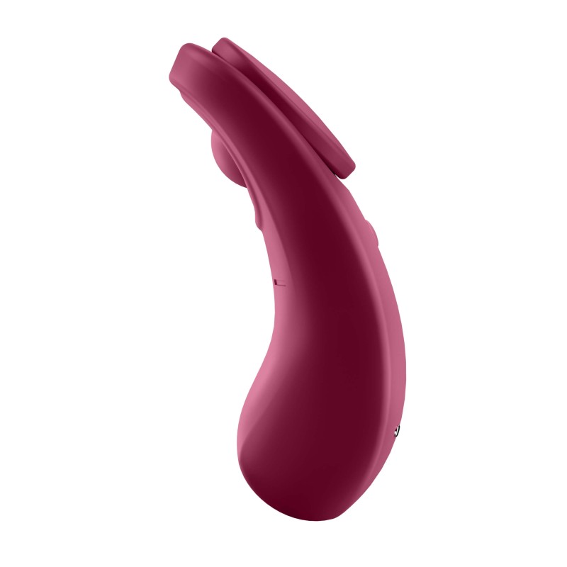 Satisfyer Sexy Secret - okos vízálló csiklóvibrátor (bordó) 45412 termék bemutató kép