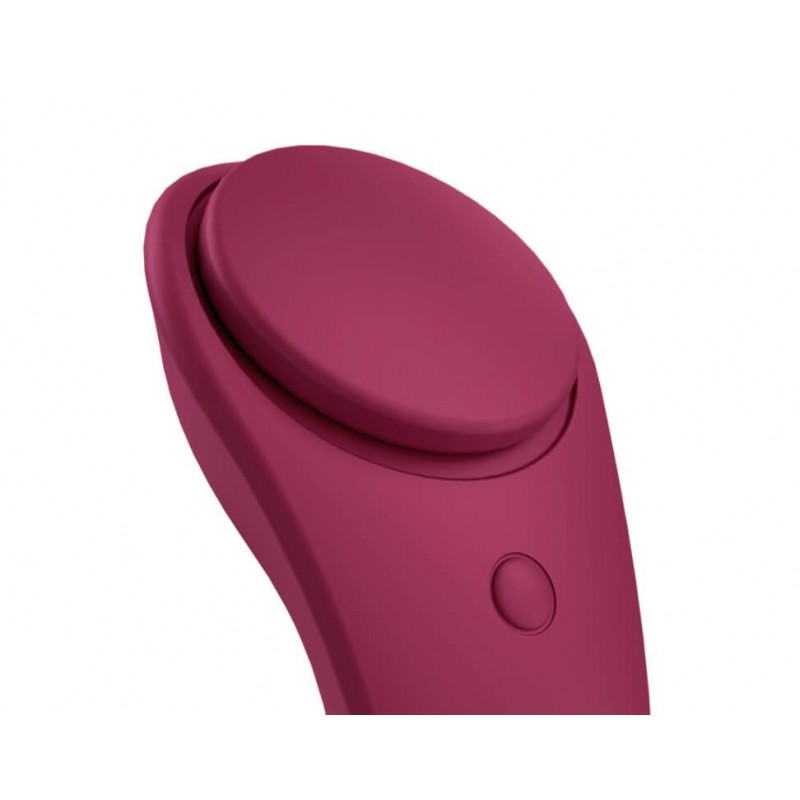 Satisfyer Sexy Secret - okos vízálló csiklóvibrátor (bordó) 45543 termék bemutató kép