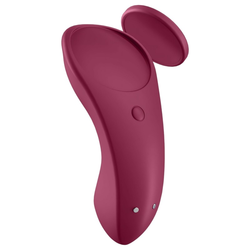 Satisfyer Sexy Secret - okos vízálló bugyi vibrátor (piros) 114919 termék bemutató kép