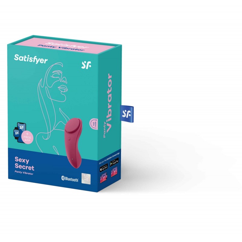 Satisfyer Sexy Secret - okos vízálló bugyi vibrátor (piros) 87112 termék bemutató kép