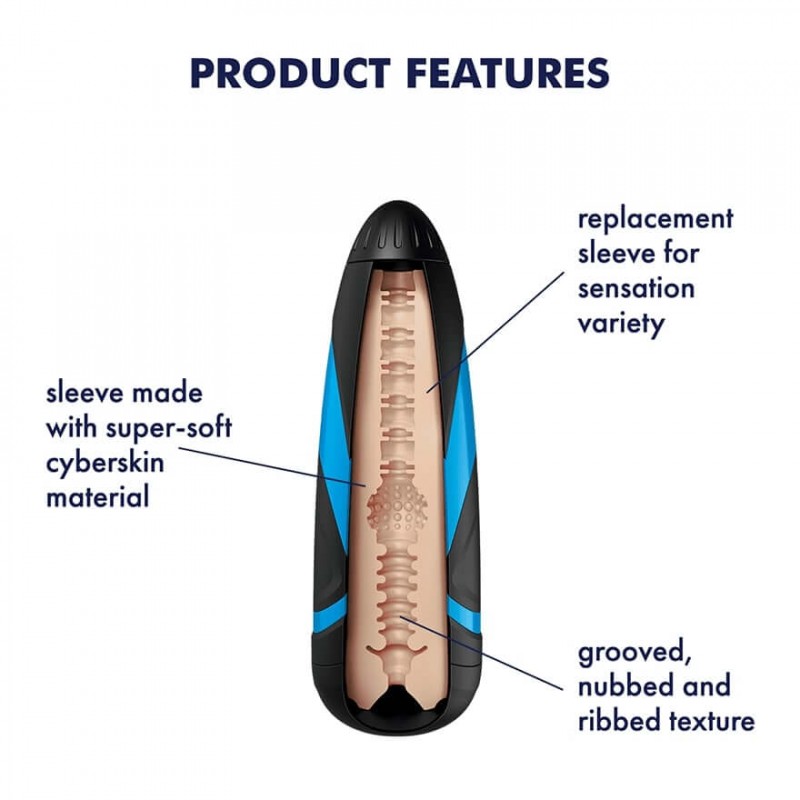 Satisfyer Sleeve Tri Delights - maszturbátor betét 51085 termék bemutató kép