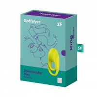 Satisfyer Spectacular - akkus, vízálló, vibrációs péniszgyűrű (sárga) 53300 termék bemutató kép