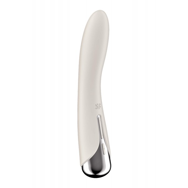 Satisfyer Spinning Vibe 1 - forgó fejes G-pont vibrátor (bézs)