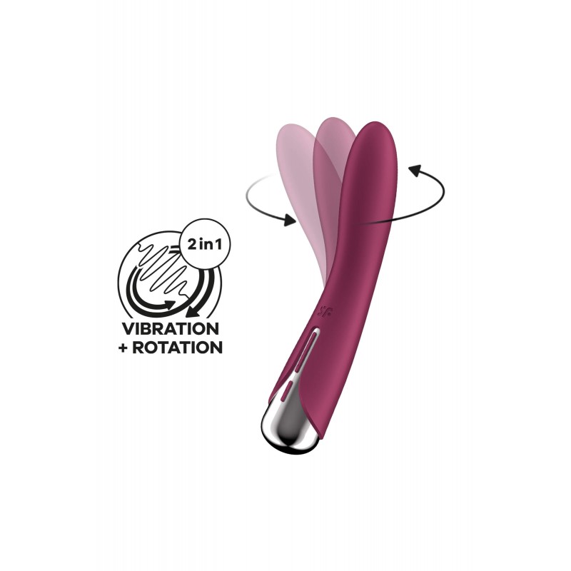 Satisfyer Spinning Vibe 1 - forgó fejes G-pont vibrátor (piros) 86654 termék bemutató kép